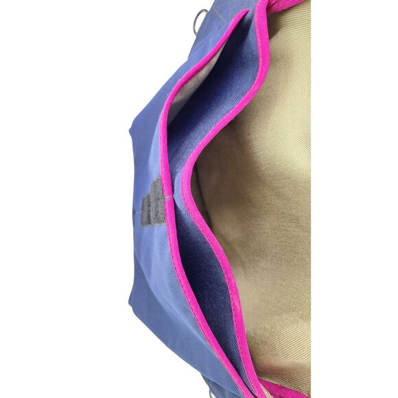 Rickshaw Small Zero Messenger Bag Adjustable Strap Blue Pink Canvas Francisco - Picture 9 of 12